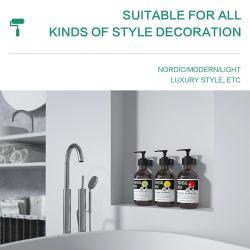 Диспенсер для жидкого мыла с настенным держателем, пластик ABS