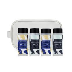 Дорожный комплект туалетных принадлежностей в сумочке, 4 предмета