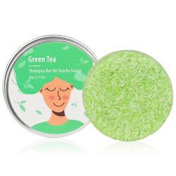 Натуральное мыло для волос с экстрактом имбиря и зеленого чая в упаковке, OEM
