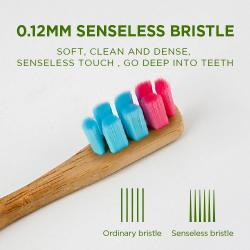 Набор зубных щеток для отелей, бамбук