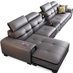 Современный кожаный диван 