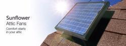 Регулируемый настенный солнечный вентилятор 40 Вт