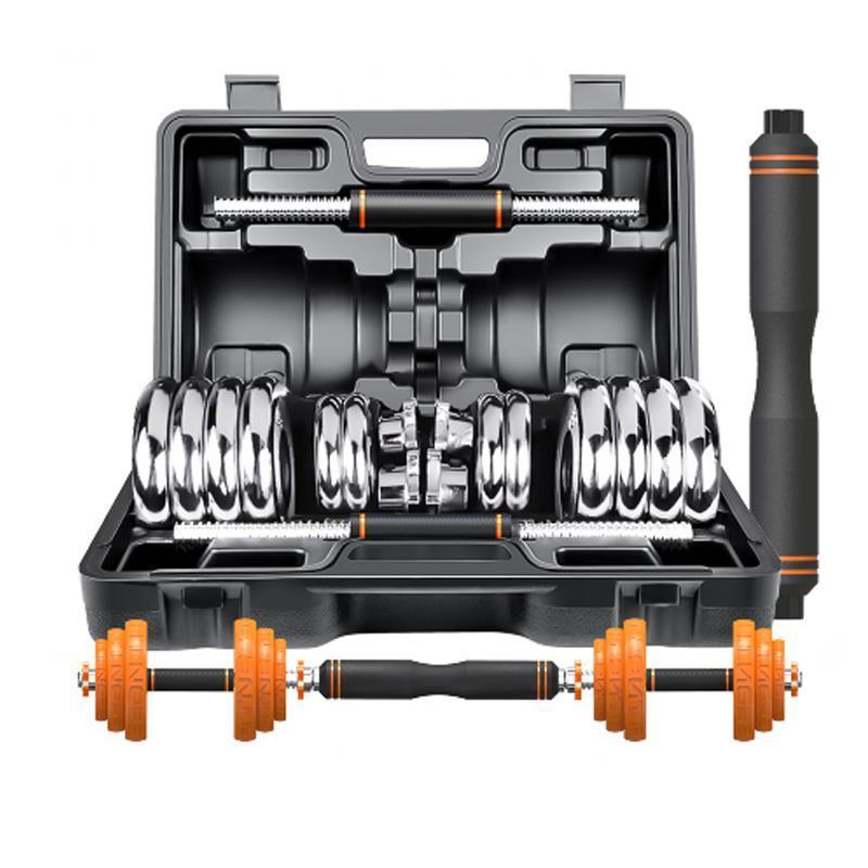 Набор хромированных гантелей