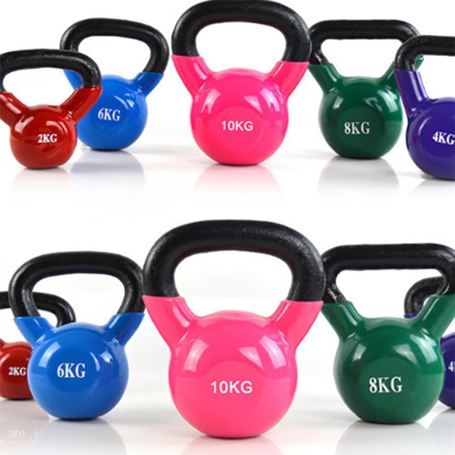 Набор железных гирь для фитнеса с резиновым покрытием