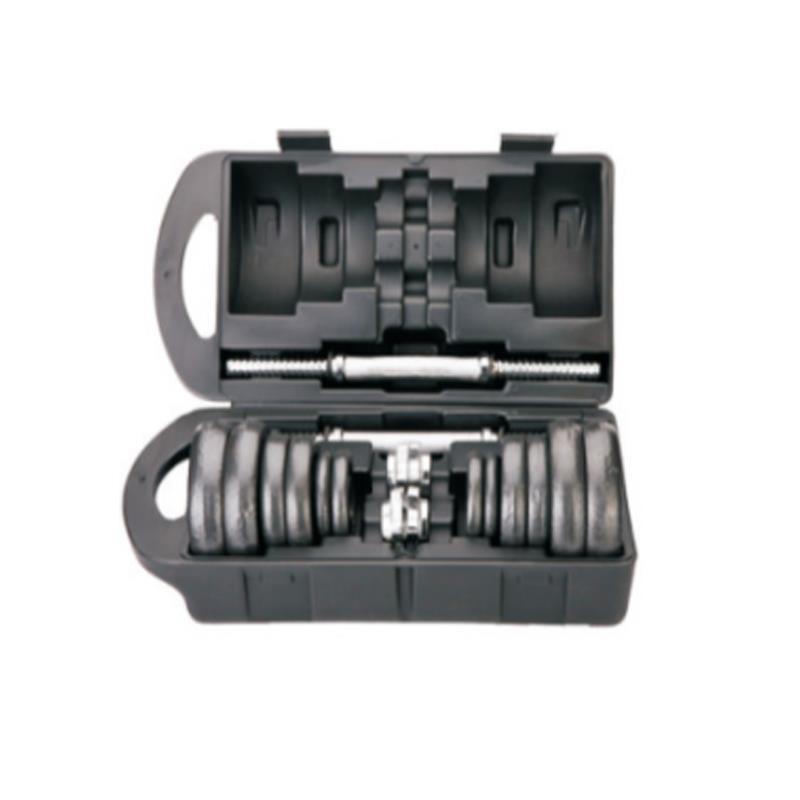 Регулируемый набор гантелей с пластиковой коробкой