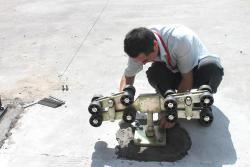 Роскошные электрические раздвижные ворота со встроенным консольным двигателем