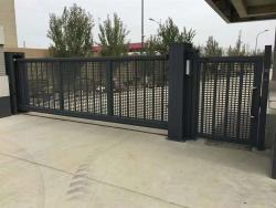 Консольные откатные ворота без колес и без направляющих