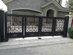 Электрические распашные ворота 