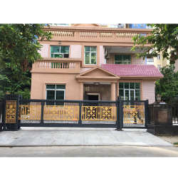 Автоматические консольные откатные ворота с датчиком охранной сигнализации