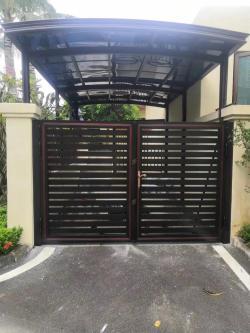 Современный дизайн ворот сада и дома