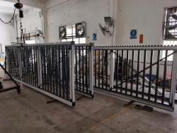 Алюминиевые автоматические раздвижные главные ворота с порошковым покрытием