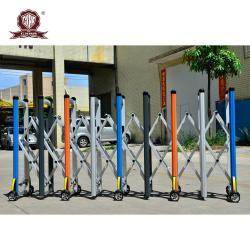 Алюминиевый барьер-аккордеон на колесах