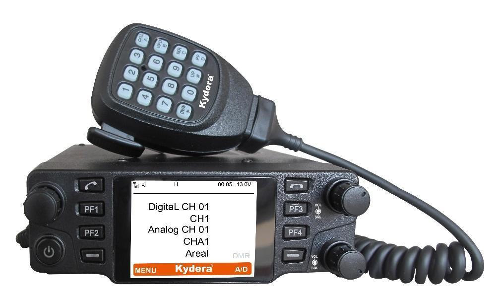 Цифровая мобильная радиостанция Kydera DMR GSM с рацией gps CDM-550H, 50 км