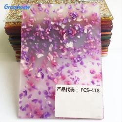 Декоративный лист из акрила различных цветов