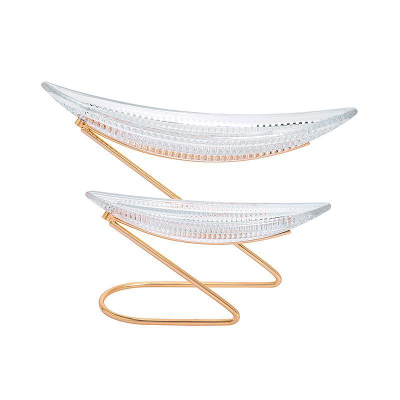 Стеклянная десертная тарелка 