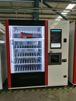 Торговый автомат для продажи свежих продуктов, с охлаждением