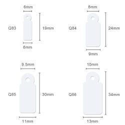 Мини-бумажные бирки для ювелирных изделий