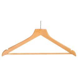 Вешалка для брюк с защитой от кражи из натурального дерева 