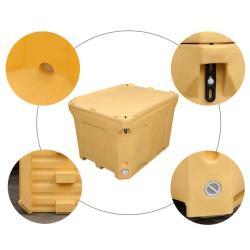 Контейнер для рыбы с двойными стенками из полиэтилена высокой плотности