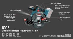 Аккумуляторная циркулярная пила 18 В 165 мм