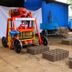 Небольшая ручная мобильная машина для производства кирпичей