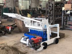 Дизельная ручная машина для производства пустотелых цементных блоков QTM4-40D