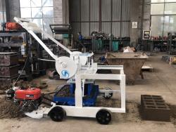 Машина для производства бетонных блоков с дизельным двигателем QTM4-45