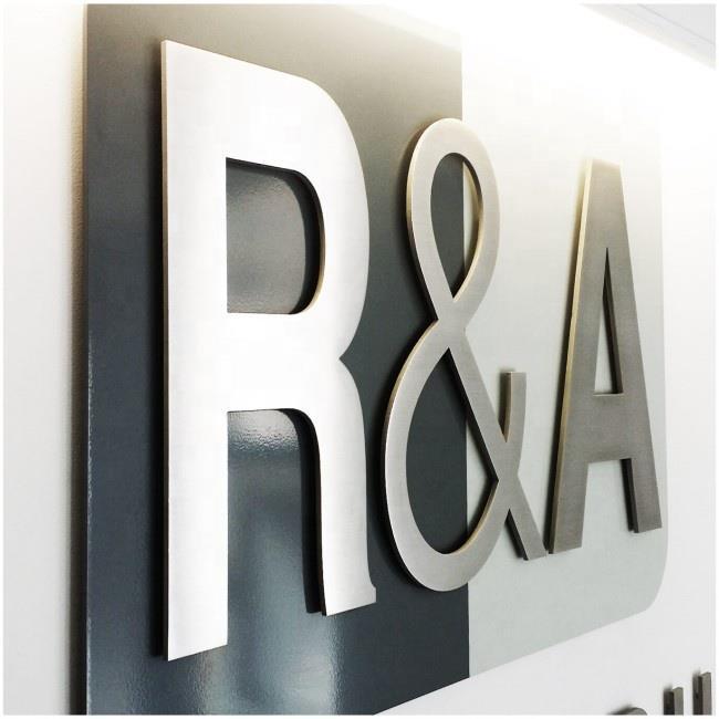 Алюминиевая вывеска с логотипом 