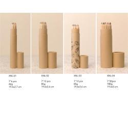 Набор из 12 цветных карандашей из натурального дерева