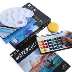 Набор акварельных красок 56 шт.
