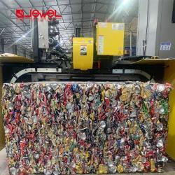 Горизонтальный гидравлический двухцилиндровый пресс для макулатуры и пластика