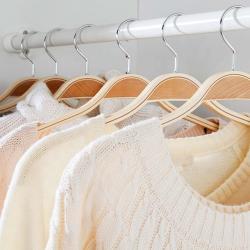Модные нескользящие деревянные вешалки для одежды