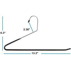 Нескользящие хромированные и черные вешалки для брюк
