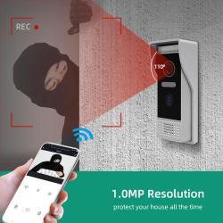 Видеодомофонная система POE TFT-LCD 7-дюймовый сенсорный экран 800 X 3 (RGB) X 480