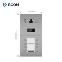 IP-видеодомофон DHCP для нескольких квартир, поддержка 1/8/16/32 квартир с картой RFID 