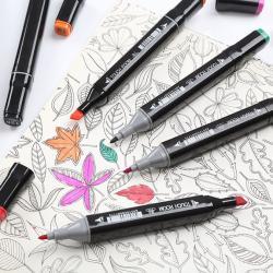 Набор художественных маркеров с двойными наконечниками, 48 цветов (арт. 21101960)