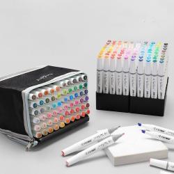 Большой набор художественных маркеров с двойными наконечниками (арт. 21101963)