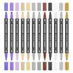 Маркеры с мягкой кистью и точками для гладкого письма (арт. 21101978)