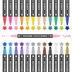 Акриловые маркеры с двойными наконечниками для раскрашивания по заказу (арт. 21101984)
