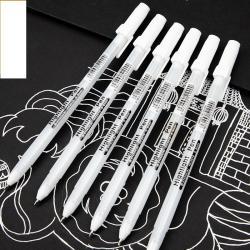 Белая маркерная ручка 0,8 мм для акварельных эскизов и выделений (арт. 21102036)