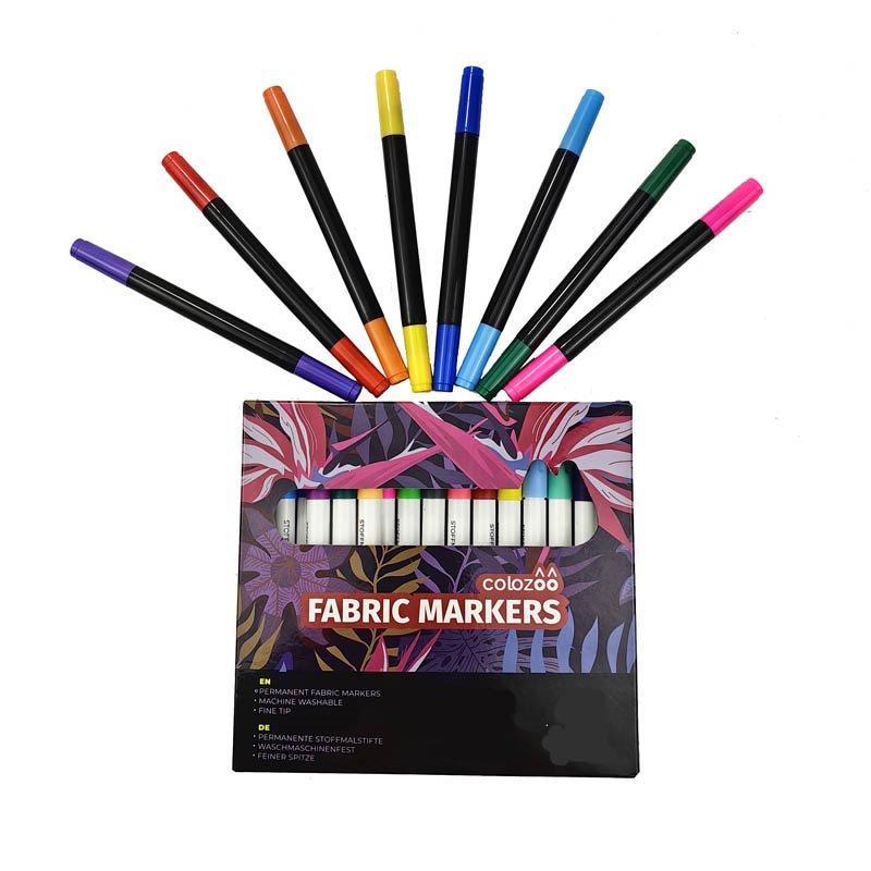 Тканевые маркеры с двойным наконечником для одежды, нетоксичные (арт. 21102068)