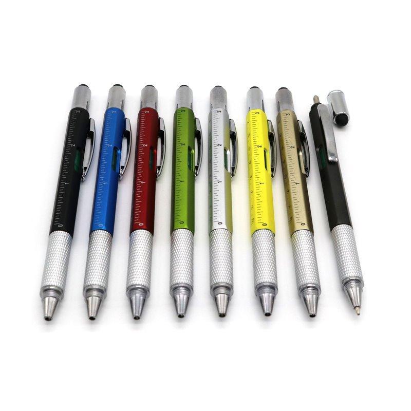 Многофункциональная ручка 6 в 1 с отверткой и линейкой для офиса (арт. 21082015)