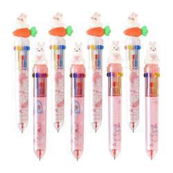 Шариковая ручка с 10 цветами, на заказ, милые ручки для школьников (арт. 21082071)