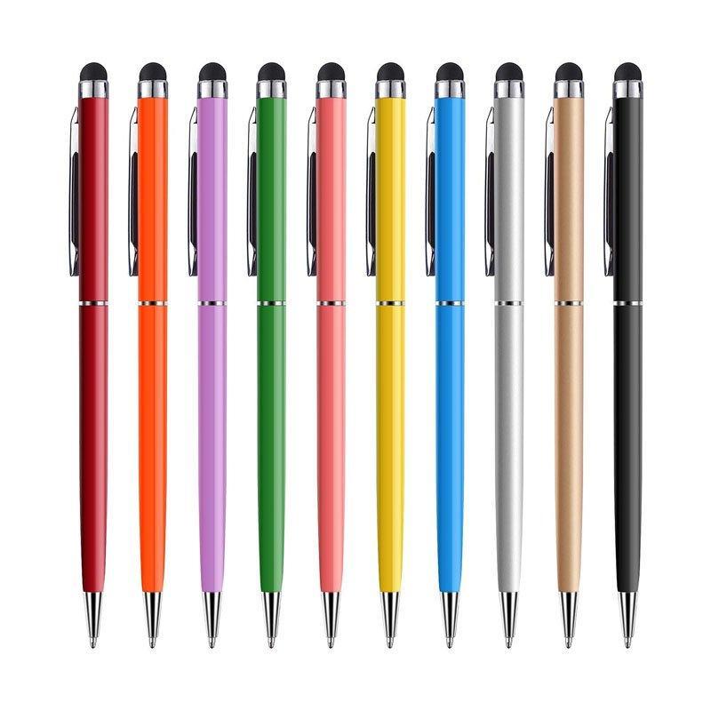 Шариковая ручка 2 в 1 с тонким стилусом, пластиковая ручка для гостиниц (арт. 21082090)