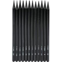 Набор из 6 графитовых карандашей без дерева, подарок для художников и новичков (арт. 21082110)