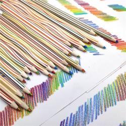 Радужные карандаши для девочек, 4 цвета, высококачественные карандаши на заказ (арт. 21082134)