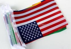 Полиэстеровые флажки 3м/5м/12м/24м на заказ, оптом (арт. 21102706)