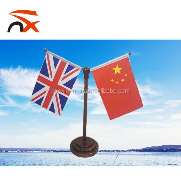 Настольный флаг с деревянной подставкой для всех стран (арт. 21102861)