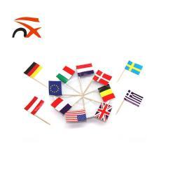 Мини-зубочистки с бумажными флажками, на заказ (арт. 21102867)