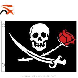 Пиратский флаг "Сундук мертвеца" с красной банданой 3x5 футов (арт. 21102872)